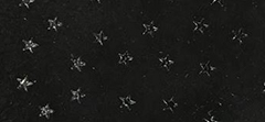 SUEDE WITH LAQUERED STARS